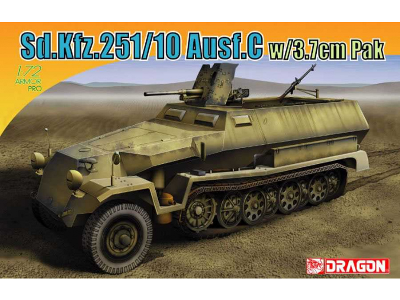 Sd.Kfz.251/10 Ausf.C w/3.7cm PaK (1:72) Dragon 7314 - Sd.Kfz.251/10 Ausf.C w/3.7cm PaK