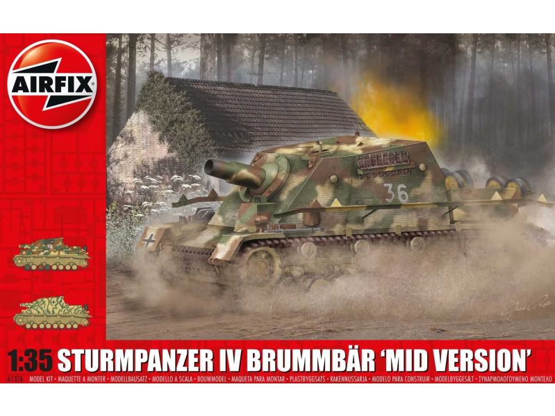 Sturmpanzer IV Brummbar (Mid Version) (1:35) Airfix A1376 - Sturmpanzer IV Brummbar (Mid Version)