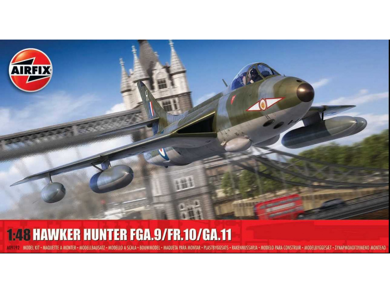 Hawker Hunter FGA.9/FR.10/GA.11 (1:48) Airfix A09192 - Hawker Hunter FGA.9/FR.10/GA.11