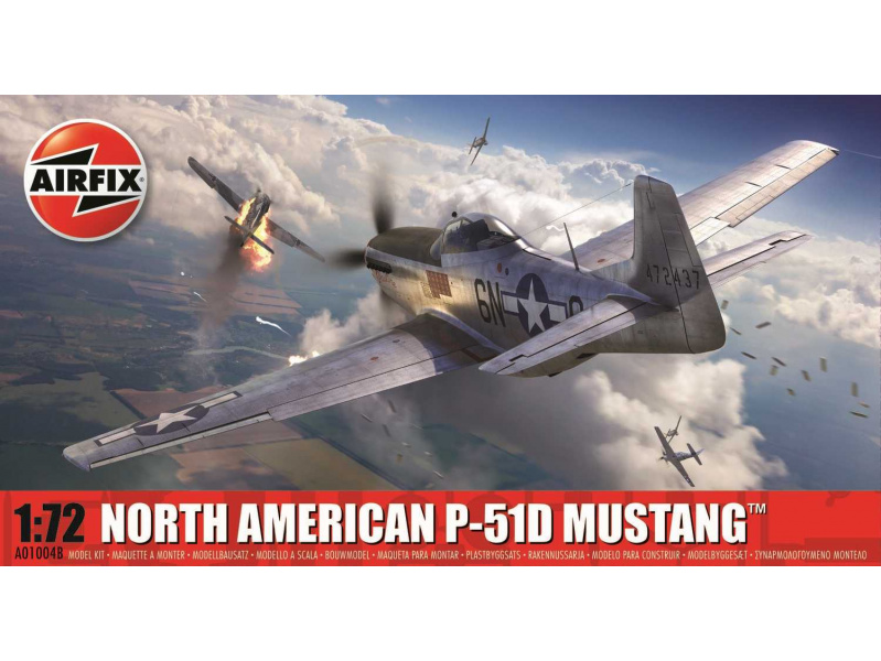 North American P-51D Mustang (1:72) Airfix A01004B - North American P-51D Mustang