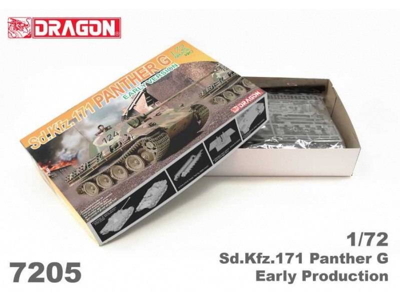 Sd.Kfz.171 PANTHER G EARLY VERSION (1:72) Dragon 7205 - Sd.Kfz.171 PANTHER G EARLY VERSION
