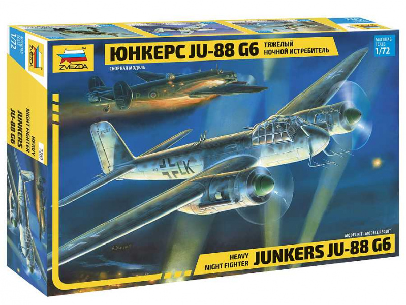 Junkers JU-88 G6 (1:72) Zvezda 7269 - Junkers JU-88 G6