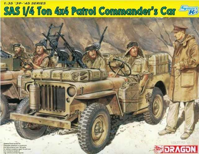 SAS 1/4-TON 4X4 PATROL COMMANDER'S CAR (1:35) Dragon 6724 - SAS 1/4-TON 4X4 PATROL COMMANDER'S CAR