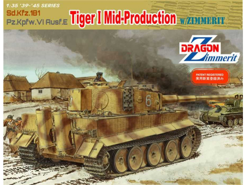 TIGER I MID PRODUCTION W/ZIMMERIT (1:35) Dragon 6700 - TIGER I MID PRODUCTION W/ZIMMERIT