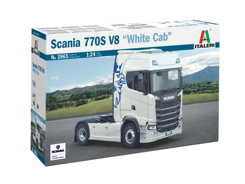 Scania S770 V8 "White Cab" (1:35) Italeri 3965 - Scania S770 V8 "White Cab"
