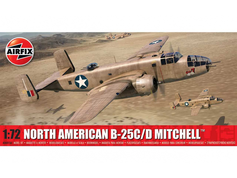 North American B-25C/D Mitchell (1:72) Airfix A06015A - North American B-25C/D Mitchell