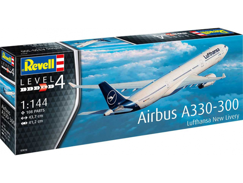 Airbus A330-300 - Lufthansa "New Livery" (1:144) Revell 03816 - Airbus A330-300 - Lufthansa "New Livery"