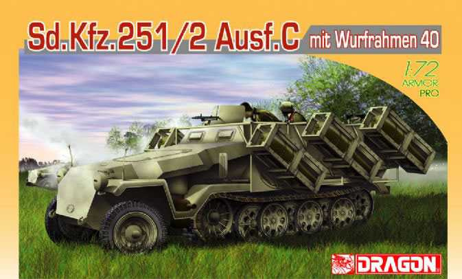 Sd.Kfz.251 Ausf.C mit Wurfrahmen 40 (1:72) Dragon 7306 - Sd.Kfz.251 Ausf.C mit Wurfrahmen 40