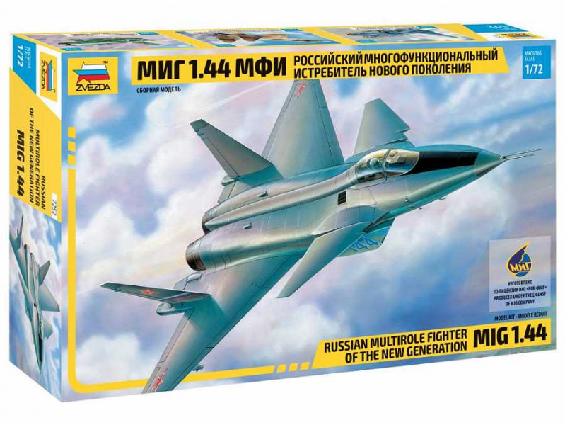 MIG 1.44 Russian Multirole Fighter (1:72) Zvezda 7252 - MIG 1.44 Russian Multirole Fighter