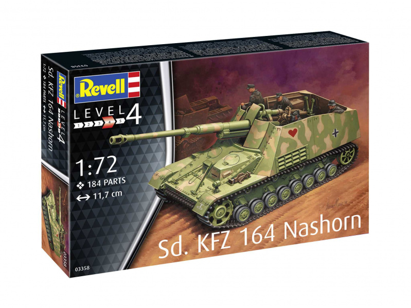Sd.Kfz. 164 Nashorn (1:72) Revell 03358 - Sd.Kfz. 164 Nashorn