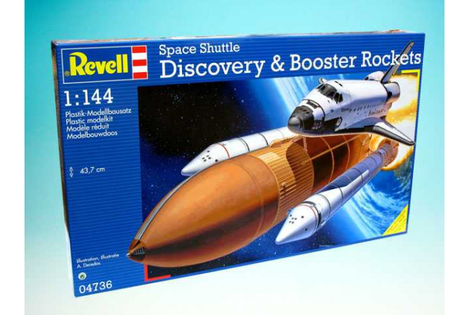 Space Shuttle Discovery+Booster Rockets (1:144) Revell 04736