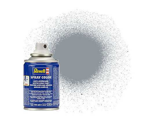 Barva Revell ve spreji - 34191: metalická ocelová (steel metallic)