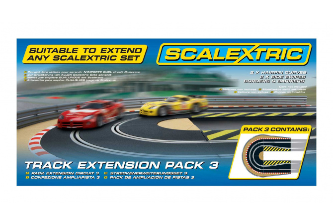 Rozšíření trati SCALEXTRIC C8512 - Track Extension Pack 3 - Hairpin Curve Scalextric C8512