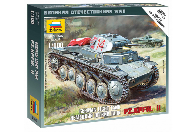 German Panzer II (1:100) Zvezda 6102