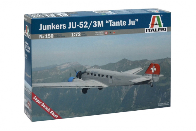 JUNKERS JU-52 3/m "TANTE JU" (1:72) Italeri 0150