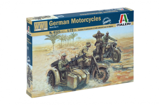 WWII - GERMAN MOTORCYCLES (1:72) Italeri 6121