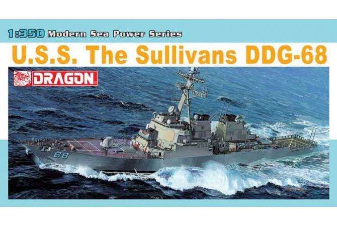 U.S.S. THE SULLIVANS DDG-68, ARLEIGHT BURKE CLASS (1:350) Dragon 1033