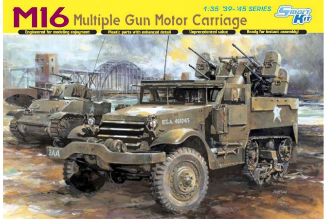 M16 MULTIPLE GUN MOTOR CARRIAGE (SMART KIT) (1:35) Dragon 6381