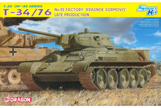 T-34/76 No.112 FACTORY "KRASNOE SORMOVO" LATE PRODUCTION (SMART KIT) (1:35) Dragon 6479