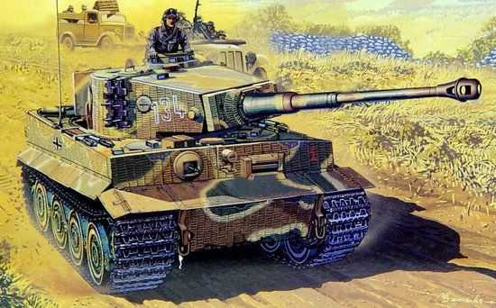 Sd.Kfz.181 Ausf.E TIGER I LATE PRODUCTION w/ZIMMERIT (1:72) Dragon 7203