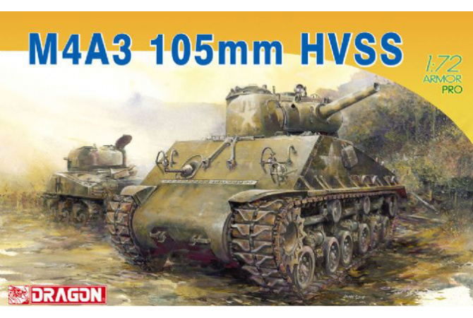 M4A3 105mm HVSS (1:72) Dragon 7313