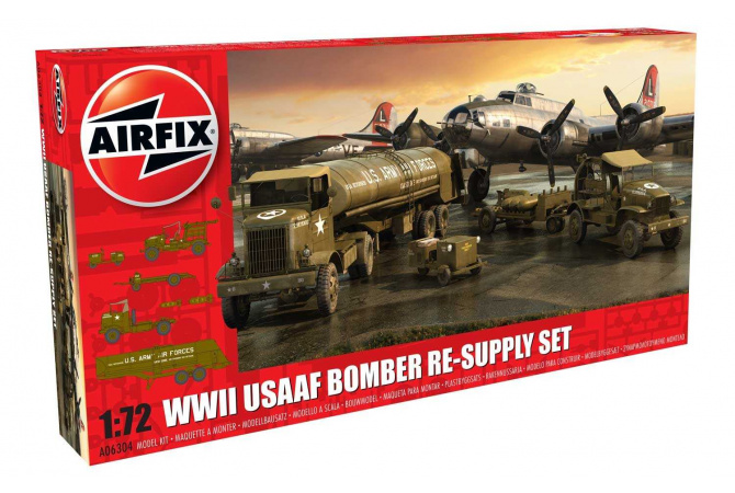 USAAF 8TH Airforce Bomber Resupply Set (1:72) Airfix A06304