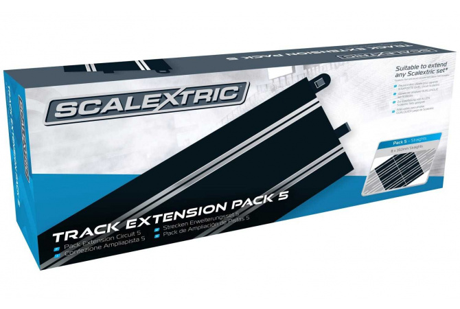 Rozšíření trati SCALEXTRIC C8554 - Track Extension Pack 5 - 8 X C8205 Straights Scalextric C8554