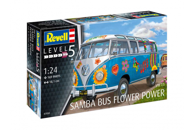 VW T1 Samba Bus "Flower Power" (1:24) Revell 07050