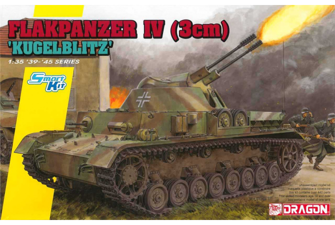 Flakpanzer IV (3cm) 'Kügelblitz' (Smart Kit) (1:35) Dragon 6889