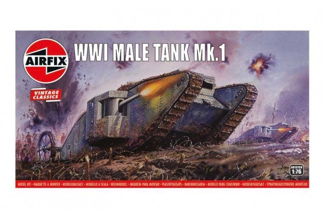 WWI Male Tank Mk.I (1:76) Airfix A01315V