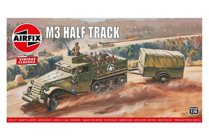 M3 Half Track & 1 Ton Trailer (1:76) Airfix A02318V