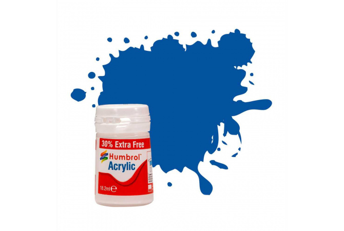 Humbrol barva akryl AB0014EP - No 14 French Blue - Gloss (+ 30% navíc zdarma)