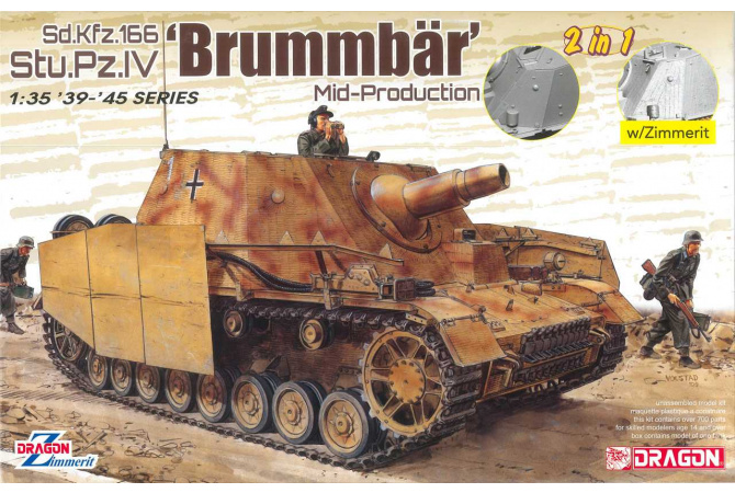 Sd.Kfz.166 Stu.Pz.IV 'BRUMMBÄR' MID-PRODUCTION (2 IN 1) (1:35) Dragon 6892