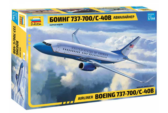 Boeing 737-700/C-40B (1:144) Zvezda 7027