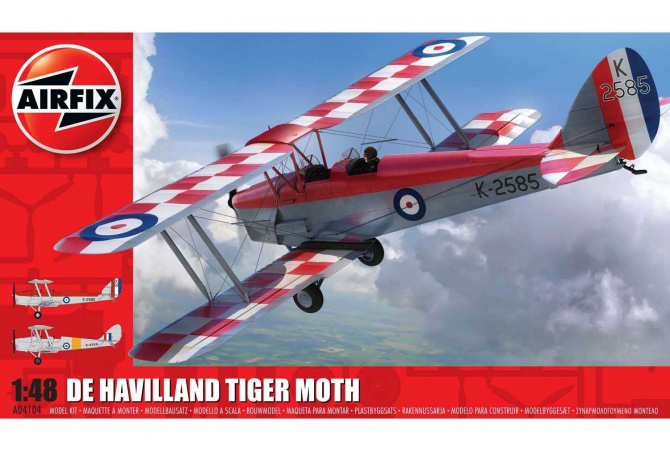 de Havilland D.H.82a Tiger Moth (1:48) Airfix A04104