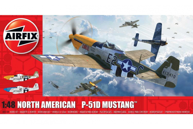 North American P-51D Mustang (Filletless Tails) (1:48) Airfix A05138