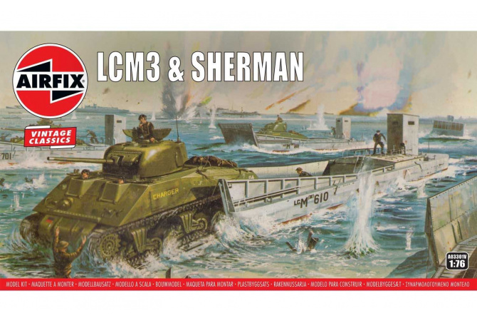LCM3 & Sherman Tank (1:76) Airfix A03301V