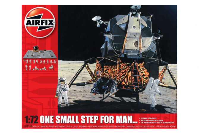 One Step for Man 50th Anniversary of 1st Manned Moon Landing (1:72) Airfix A50106