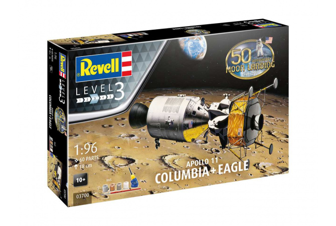 Apollo 11 "Columbia" & "Eagle" (50 Years Moon Landing) (1:96) Revell 03700