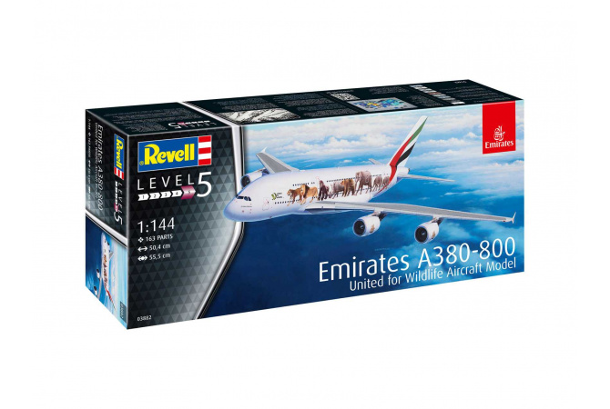 Airbus A380-800 Emirates "Wild Life" (1:144) Revell 03882