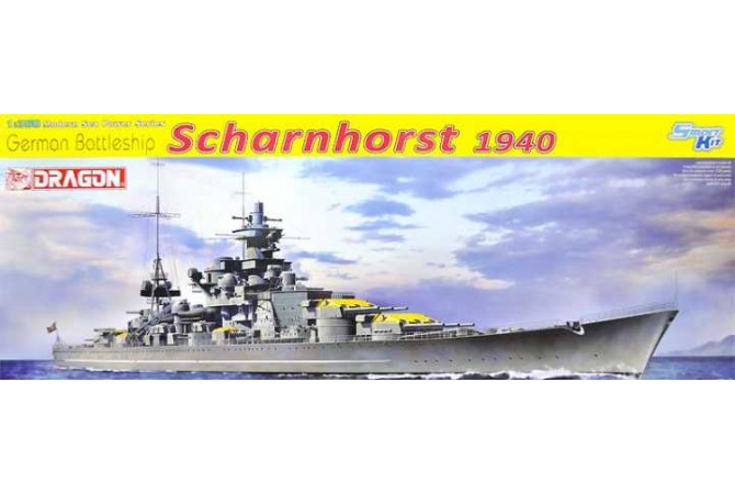 German Battleship Scharnhorst, 1940 (1:350) Dragon 1062