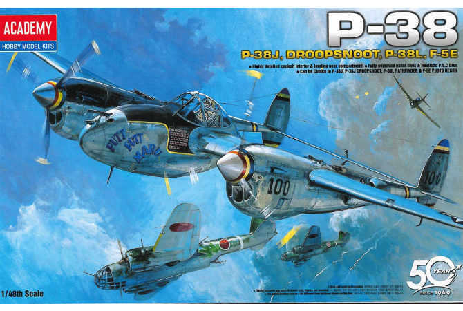 P-38 COMBINATION VERSION (1:48) Academy 12282
