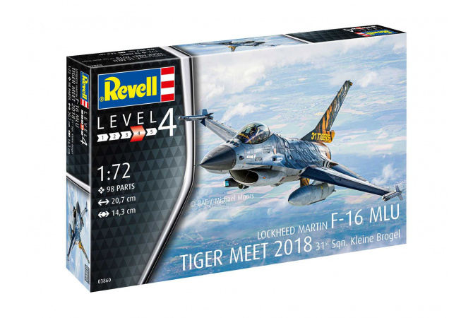 F-16 MLU TIGER MEET 2018 31 Sqn. Kleine Brogel (1:72) Revell 03860