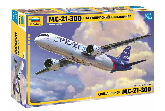 Civil Airliner MC-21-300 (1:144) Zvezda 7033