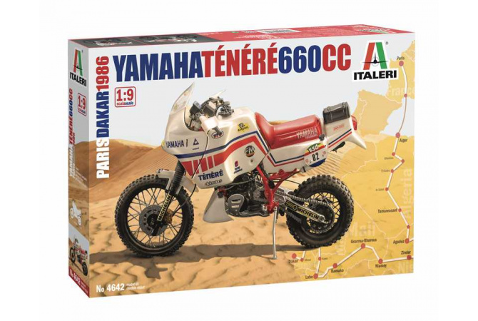 Yamaha Tenere 660 cc Paris Dakar 1986 (1:9) Italeri 4642