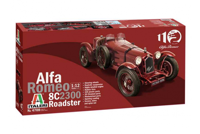 Alfa Romeo 8C 2300 Roadster (1:12) Italeri 4708