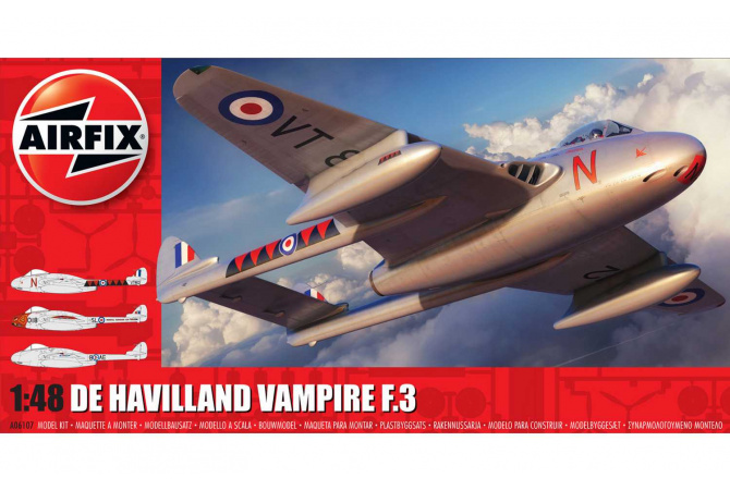 de Havilland Vampire F.3 (1:48) Airfix A06107