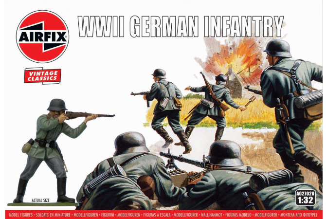 WIWII German Infantry (1:32) Airfix A02702V