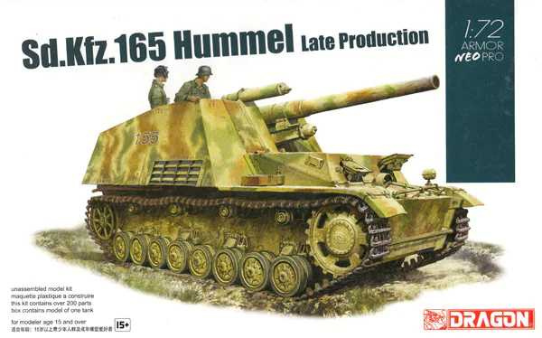 Sd.Kfz.165 Hummel Late Production w/NEO Tracks (1:72) Dragon 7628