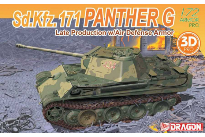 Panther G Late Production w/Air Defense Armor (1:72) Dragon 7696